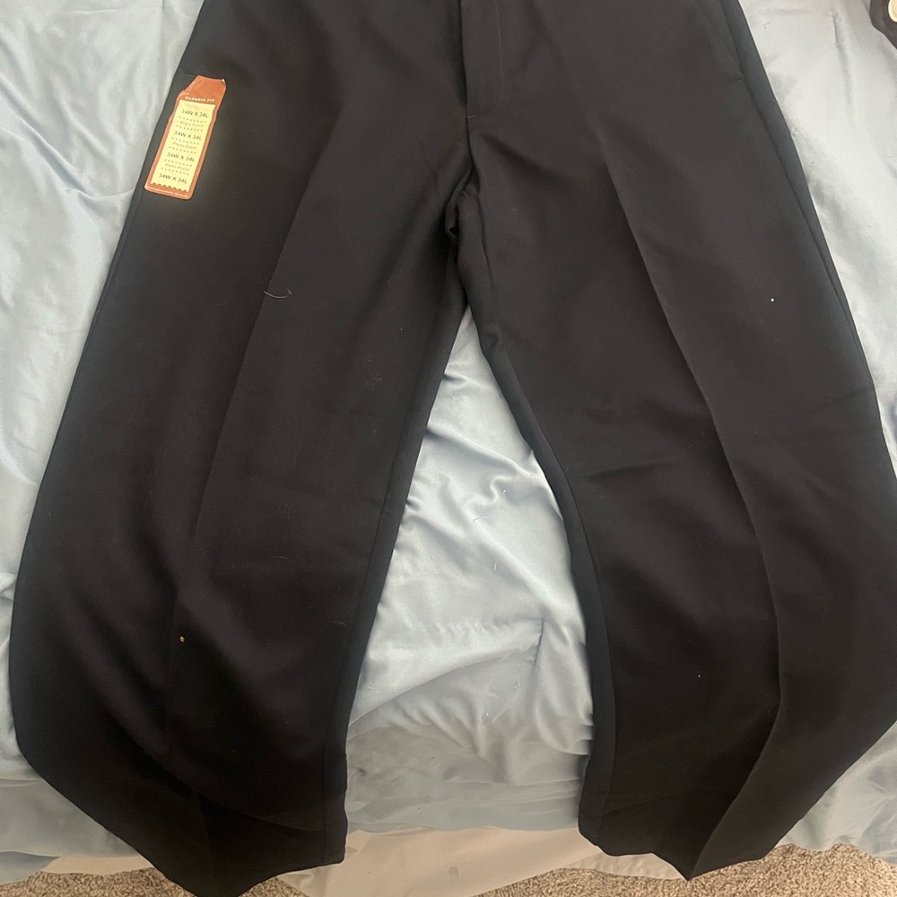 Haggar Men's Dark Navy Dress Pants